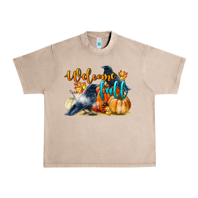 Welcome Fall With Crow Urban Heavy Tee by LillyAllenDesigns | Teevron