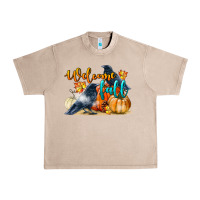 French Oak Welcome Fall With Crow Urban Heavy Tee - LillyAllenDesigns