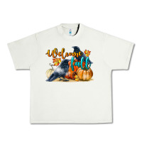 Pistachio Welcome Fall With Crow Urban Heavy Tee - LillyAllenDesigns