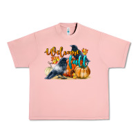Salmon Welcome Fall With Crow Urban Heavy Tee - LillyAllenDesigns