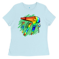 Baby Blue Hairdresser Ladies Tee - Jasminsmagicworld