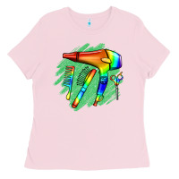 Bubblegum Pink Hairdresser Ladies Tee - Jasminsmagicworld