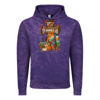 Cloud Purple thankful fall cross Vintage Hoodie - BundleAndBundleShop
