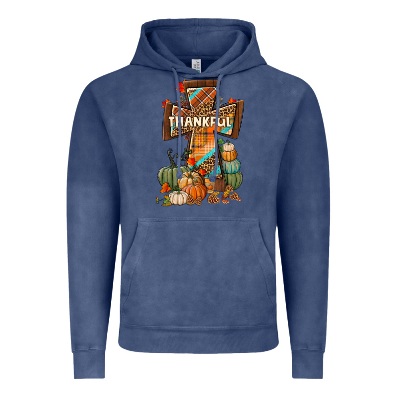 Thankful Fall Cross Vintage Hoodie by BundleAndBundleShop | Teevron