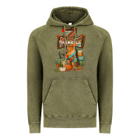 Vintage Olive thankful fall cross Vintage Hoodie - BundleAndBundleShop