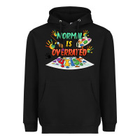 Black Normal Is Overrated Heavyweight Hoodie - FaDigitalArtStudio