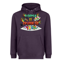 Plum Normal Is Overrated Heavyweight Hoodie - FaDigitalArtStudio