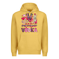 Antique Gold v is for vodka Premium Hoodie - OliviaCreatesArt