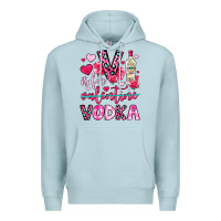 Blue Mist v is for vodka Premium Hoodie - OliviaCreatesArt