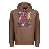 Chestnut v is for vodka Premium Hoodie - OliviaCreatesArt