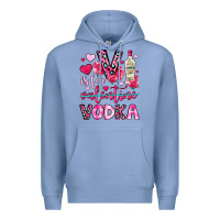 Colony Blue v is for vodka Premium Hoodie - OliviaCreatesArt