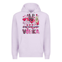 Lilac v is for vodka Premium Hoodie - OliviaCreatesArt
