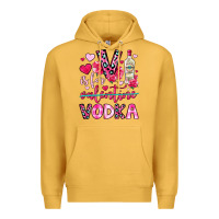 Mustard v is for vodka Premium Hoodie - OliviaCreatesArt
