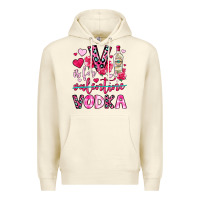 Sandshell v is for vodka Premium Hoodie - OliviaCreatesArt