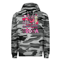 Slate Camo v is for vodka Premium Hoodie - OliviaCreatesArt