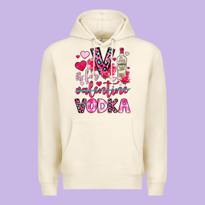 V Is For Vodka Premium Hoodie Designed By Oliviacreatesart