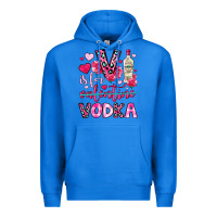 True Royal v is for vodka Premium Hoodie - OliviaCreatesArt