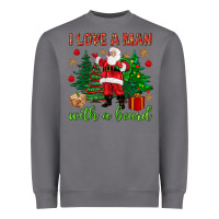 Storm I love a man with a beard Christmas Heavyweight Sweatshirt - NancyCooperArtShop