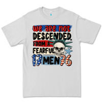 Dove Grey we are not descended from a fearful me Premium Tee - MaliasSmallBusiness