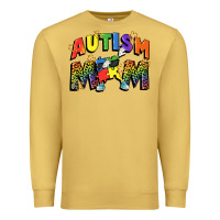 Antique Gold Autism mom Premium Sweatshirt - FaDigitalArtStudio