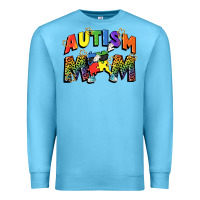 Ocean Blue Autism mom Premium Sweatshirt - FaDigitalArtStudio
