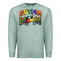Seafoam Autism mom Premium Sweatshirt - FaDigitalArtStudio
