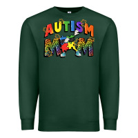 Sports Green Autism mom Premium Sweatshirt - FaDigitalArtStudio