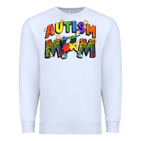 White Autism mom Premium Sweatshirt - FaDigitalArtStudio