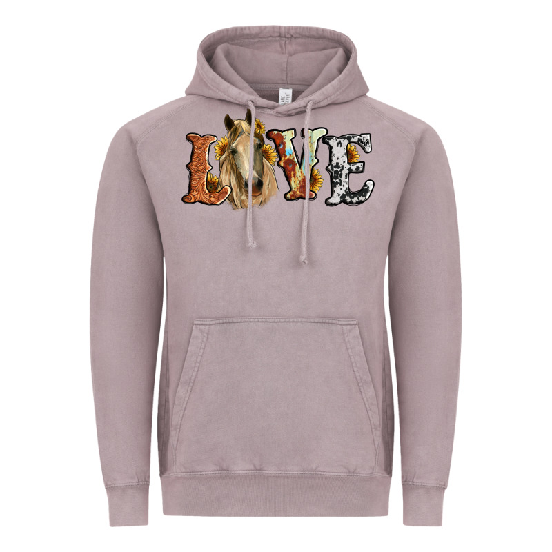 Love Horse Sunflower Vintage Hoodie by RanaPortraitStore | Teevron