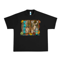 Black White Tailed Buck Fall Urban Heavy Tee - LillyAllenDesigns