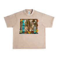 French Oak White Tailed Buck Fall Urban Heavy Tee - LillyAllenDesigns