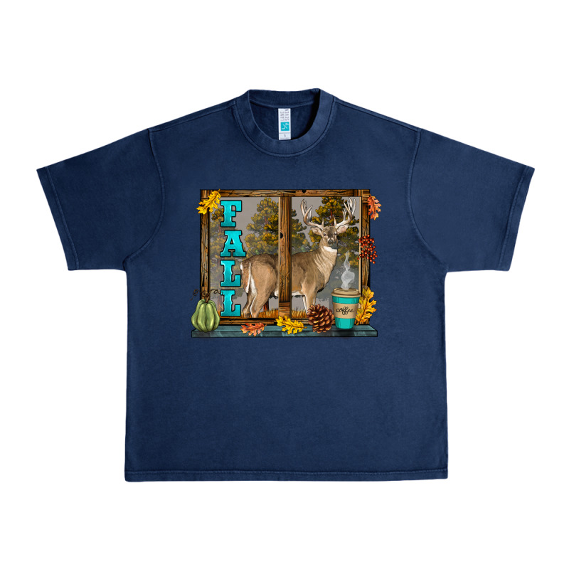 White Tailed Buck Fall Urban Heavy Tee by LillyAllenDesigns | Teevron