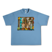 Pebble Blue White Tailed Buck Fall Urban Heavy Tee - LillyAllenDesigns