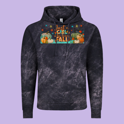 Just A Girl Who Loves Fall Libbey Glass Vintage Hoodie Designed By Bundleandbundleshop