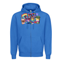 True Royal lgbtq coffee cups Zipper Hoodie - HowdyJamesFarm