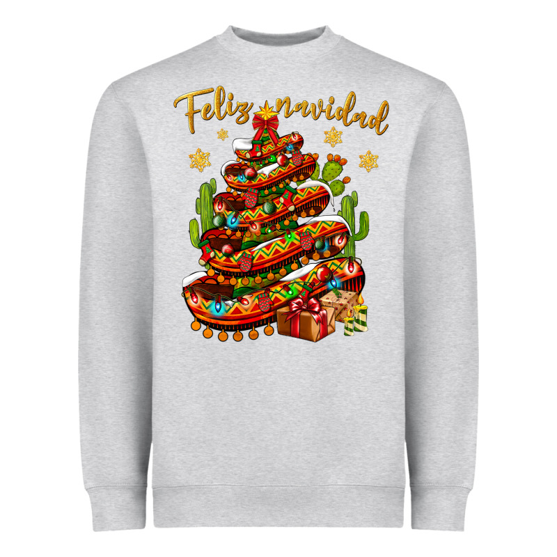 Christmas Feliz Navidad Heavyweight Sweatshirt by NancyCooperArtShop | Teevron