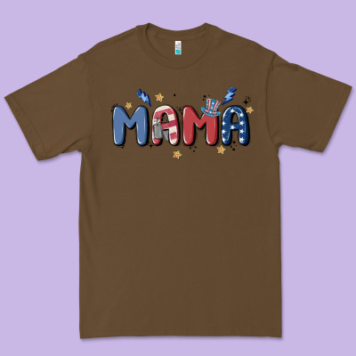 4th July Mama Premium Tee Designed By Maliassmallbusiness