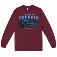 Burgundy American Chopper Long Sleeve Tee - Bettercallsaul