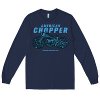 Navy American Chopper Long Sleeve Tee - Bettercallsaul