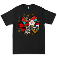 Black heart  wood slice ornament Premium Tee - JahusDesignShop