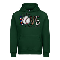 Forest Green for the love of the game baseball Urban Hoodie - CowhideDigitalArt