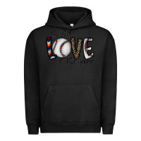 Pigment Black for the love of the game baseball Urban Hoodie - CowhideDigitalArt