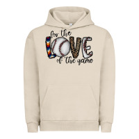 Pigment French Oak for the love of the game baseball Urban Hoodie - CowhideDigitalArt