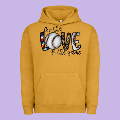 For The Love Of The Game Baseball Urban Hoodie Designed By Cowhidedigitalart