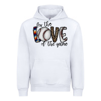 White for the love of the game baseball Urban Hoodie - CowhideDigitalArt