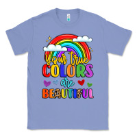 Colony Blue name vibrant positivity rainbow art Classic Tee - LillyAllenDesigns