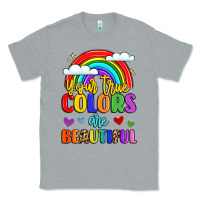 Heather Grey name vibrant positivity rainbow art Classic Tee - LillyAllenDesigns