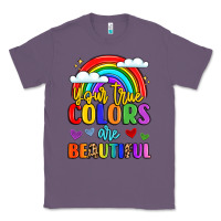 Lavender name vibrant positivity rainbow art Classic Tee - LillyAllenDesigns