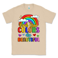 Mushroom name vibrant positivity rainbow art Classic Tee - LillyAllenDesigns