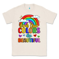 Natural name vibrant positivity rainbow art Classic Tee - LillyAllenDesigns